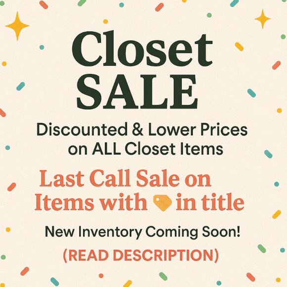 Other - Discounted & Lower Prices on Closet - New Inventory Soon (Read Description)!